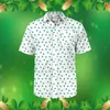 Men's T Shirts Mens Fashion St Day 3D Digital Printed Single Shirt For Men Casual Summer Undershirt V Neck Long Sleeve