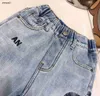 Lüks Bebek Kot Pantolon Tasarımcı Denim Çocuk Pantolon Boyut 110-160 Sıcak Peluş İç Çocuk Pantolon Dec20