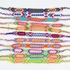 Vente de mode Style Vintage couleurs aléatoires 1 5CM largeur coton tricoté unisexe Bracelet d'amitié été Bracelets324v