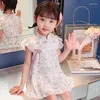 Abiti da ragazza Ragazze Vestito da bambino Estate Stile cinese per bambini Hanfu Piccola principessa Cheongsam 0-6 anni