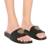 2024 Nuovo Palazzo Womens Slifori in gomma Spegnere Mano di alta qualità Summer Beach Suale Slide Designer Sandalo Sandalo Muli di scarpe casual vintage
