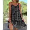 Casual Dresses Elegant Women Sexy Strap 2023 Summer Lady Floral Loose Tank Top Dress Beach Vacation Female Robe S-5XL