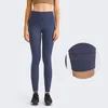 Pantaloni attivi a vita alta in pile caldo logo yoga leggings per sport invernali da donna collant push up da palestra pantaloni fitness neri