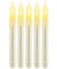 LED 12 szt. Bez Flimless CandlesBattery Operowany Fałszywe Taper Candlesflicking Window Candle Lights H09091879670