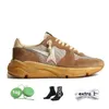 Doold Dirty Mujeres Hombres Marca de lujo Golden Gooseices Zapatos de diseñador casual Beige Gamuza Negro Blanco Plata Brillo Suela Plataforma Correr Suela Corredor Zapatillas de deporte Entrenador