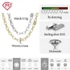 11Mm Hiphop Iced Out 2 Row Square Box Gold Plated Sier Moissanite Cuban Link Chain