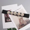 Cinture 2023 cintura in vita con perle di strass di lusso per donna elegante fascia elastica in cristallo Bling camicia elegante con corsetto