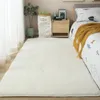 Скандинавский ковер для гостиной, ковер с низким ворсом, детская кровать, пушистые напольные ковры, прикроватная тумбочка для окна, домашний декор, коралловый флис 231229