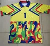 Retro México Futebol Jerseys Goleiro Jorge Campos 1992 1993 1994 1995 J.Campos # 9 Verde Amarelo Clássico 92 93 94 95 Camisa de Futebol Vintage