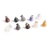 Pendant Necklaces Gourd Shaped Natural Stone Crystal Agate Charm DIY Made Earrings Necklace Jewelry Accessories Gifts