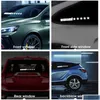 Decorative Lights Wanted 5 Star Jdm Car Windshield Glow Panel Electric Marker Lamp Blue Led Decoration Light Sticker Flashing Drop D Dhfxy
