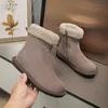 Designer Klassieke snowboots ugh Australian Women Warme winterlaarzen Kastanjebont Zwart roze camouflage schapenvacht laarsjes