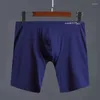 Calzoncillos Ropa interior para hombre Alargado Alta elasticidad Cintura baja Sólido Hielo Seda Boxers Shorts Pantalones cómodos