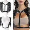 Bälten Kvinnor Body Chest Harness Sexy Belt Punk Tassels Suspender för Party Prom Gothic Style Costume