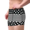 Cuecas exóticas pequenas listras pretas e brancas 1 primavera wearable boxer briefs novidade engraçado