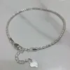 Chokers Somilia Nowy styl Sterling Sier Bransoletka 2,0 mm Płatka śniegu błyszcząca Blang dla twojej kobiety biżuteria wodna dla kobiet Prezent