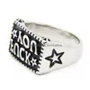 Bandringe 5 teile / los FK You Star Ring 316L Edelstahl Modeschmuck Biker Hip Style2991162 Drop Lieferung Dhu7V