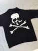 MMJ Heavy Black Skull Print Mastermind Japan Sweater Hommes Femmes Destruction Pull Pull