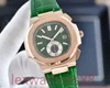 Designer maschile patek di lusso orologio meccanico meccanico cinghia acciaio inossidabile business sapphire chiusura solida orologio dimensione completa 40 mm