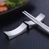 Pauzinhos Chinês Titular 304 Aço Inoxidável Japonês Coreia Sticks Rest Stand Metal Reutilizável Colher Utensílios de Cozinha