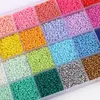 7500pcs 2mm بذور الزجاج ، بدأت الخرزات الصغيرة الحرف مع مجموعة أدوات لأقراط DIY Craft Bracelet Making Jewelry Making Supplies 231229