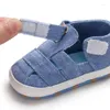 Sandali nati per neonati maschietti estivi per bambini scarpe antiscivolo per bambini suola morbida scava fuori 0-18M consegna a goccia maternità Dhpjz