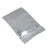 20サイズのアルミホイルバッグは、zip再封理可能なプラスチック小売ロックパッケージバッグジッパーマイラーバッグパッケージセルフシールcqhnv mowrrの透明