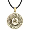 Anhänger Halsketten Nostalgie Wikinger Valknut Skandinavisch Nordische Runen Amulett Wicca Pagan Herren Damen Halskette Modeschmuck241y