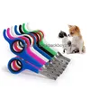 Rostfritt stål Pet Nail Clipper Dog Grooming Supplies Dogs Cats SCISSORS Trimmer For Pets Health 10 Color Wholesale Drop Delivery DHVDB