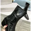 JC Jimmynessity Quolty High Shoes Designer Chelsea Boots Jimmys Boot Calfskin Women Chunky Block Heels Fashion Booties Luxury Winter Motorcycle Ankle Boot