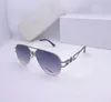 2024 Top Luxus Oval Rahmen Sonnenbrille Polaroid Objektiv Designer Damen Herren Goggle Senior Brillen für Frauen Brillen Pilot Vintage Metall Sonnenbrille 3627