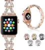 Stracles Ajouter le bling à votre montre avec notre bande de diamant en métal compatible avec Apple Watch Series 8/7/6/5/4/3/2/1 / SE / Ultra Shiny et Styli