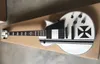 Guitare électrique blanche de haute qualité, guitare électrique à micro actif en bois massif d'usine 258