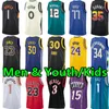 Men Jeugd Kids Basketball Jers James Devin Booker Kevin Durant Ja Morant Stephen Curry Jayson Tatum Giannis Antetokounmpo Bryant Luka City volwassen kinderen