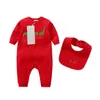 Pagliaccetti G Designer Vestiti per bambini Pagliaccetto 100% cotone Infant Boy Girl Lettera Costume Tuta Tuta per bambini Tuta per neonati Outfit Dr Dhmk7