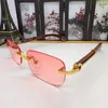 Diseñador para mujer gafas de sol polarizadas protección UV para hombre verano playa conducción gafas gafas vintage cuadrado 52 mm madera bambú sol gla