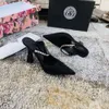 JC Jimmynessity Choo High dames High Quality Nouvelles chaussures talons Sandals Luxury Designer Chaussures pointues Toe Leopard Print Strap Rhinage 56H5