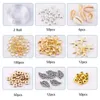 7300 unids Conjunto de cuentas de arcilla polimérica Cuentas de chips planos coloridos para pulsera boho Collar Letra / Cuentas de oro Kit de accesorios DIY 231229