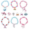 Charm Armband 2 Set 12 PCS Cartoon Wristlets Sparkling Handkedjor Vackra smycken