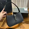 Black satchel le 5 a 7 Shoulder bag Luxury CrossBody Designer handbag Womens man YS Leather purse wholesale pochette Clutch Bags top quality Cleo flap tote armpit Bags