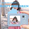 Macchina fotografica per bambini Giocattoli per ragazzi e ragazze di 3-12 anni Unicorno cartone animato Fotocamera per bambini con obiettivo ribaltabile per selfie Videocamera digitale HD