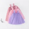 Girl Dresses Layered Tulle Tutu Dress For Girls Kid Clothes Toddler Baby Princess Set Children Evening With Flower Headband