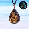 Necklaces Orgone Pendant Phoenix Bird Glow In The Dark Necklace Rising Phoenix Necklace For Men Women Firebird