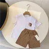 Clothing Sets Boys Clothes Designer Kids Classic Brand Baby Girls Suits Fashion Letter Skirt Dress Suit Childrens 2 Colors High Qualit Dhwka