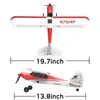 Sport Cub 500 RC Plane 2.4G 4 CH One-Key Aerobatic RC Avión EPP Espuma RC Glider Avión RTF 761-4 Fighter Boys Toys Regalos 231230