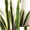 Dekorative Blumenkränze, 60 cm, künstliche Sansevieria Trifasciata-Schlangenpflanze, große Größe, tropische grüne Heimdekoration, Succent Hig Dhktt