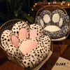 1 PC 2 tailles doux patte oreiller Animal siège coussin en peluche canapé intérieur étage maison chaise décor hiver enfants filles cadeau 231229