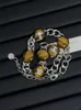Viviennely Westwoodly die Saturn-Halskette mit grober Kette, Ausreißer, hochwertiger Achat-Naturstein, Planet-Kragenkette, männliche und weibliche Paar-Halskette