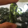 Un colgante de piedra de cristal de aerolitas verdes moldavita Natural energía apotropaic4g-6g lote collar único 210319281R