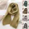 Scarves 2023 Korea Cashmere Scarf Women's Autumn Winter Fashion Knitted Thicke Warm Soft Office Lady Elegant Female Shawl